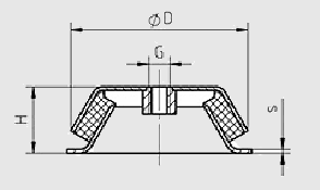 Machinevoet type QMF schematisch